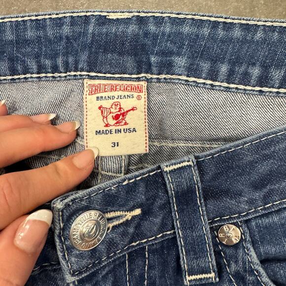 Vintage Y2K True Religion Fully Rhinestone Mcbling Billy Jean Flap Pocket 31 - Picture 5 of 9